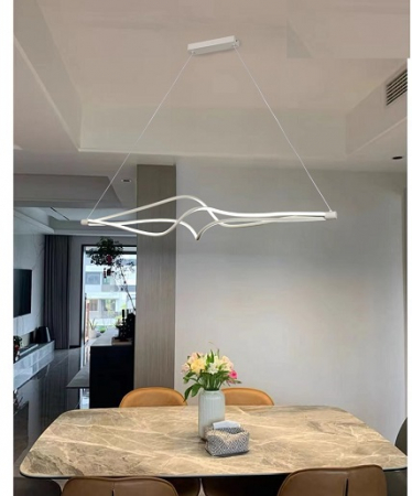 Lustra Receptie - Lustra led cu telecomanda 78w alba