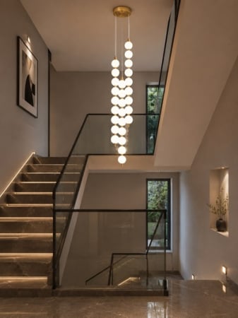 Lustre ieftine - Lustra led cu telecomanda 82w Globuri