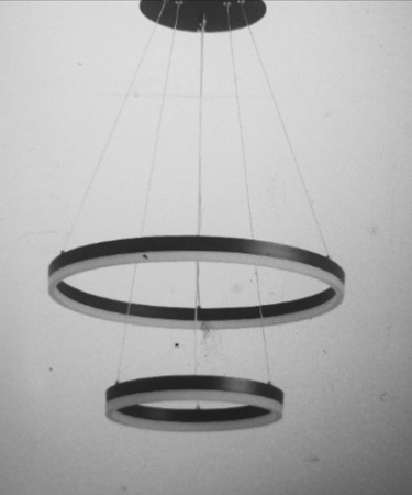 Lustra  Neagra - Lustra led dimabila 100w