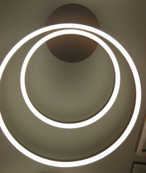 Lustra Receptie - Lustra led dimabila 160w cu telecomanda 3 functii Maro