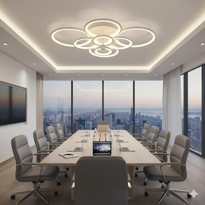 Lustra  Neagra - Lustre black - Lustra led dimabila 208w cu telecomanda 3 functii