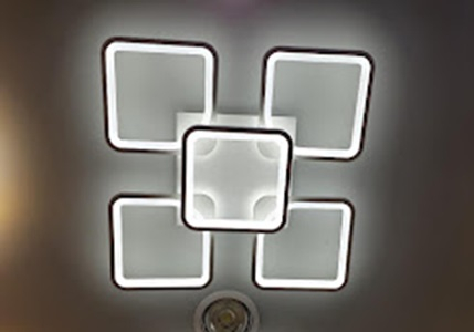 Lustra led dimabila cu telecomanda 120w cu aplicatie [1]