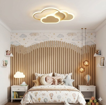 Lustra Aurie - lustre gold - Lustra led dimabila cu telecomanda Nor Gold/Alba 78w