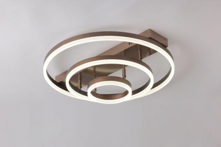 Lustra led dimabila orientabila 160w cu telecomanda gold/ maro/ negru [2]