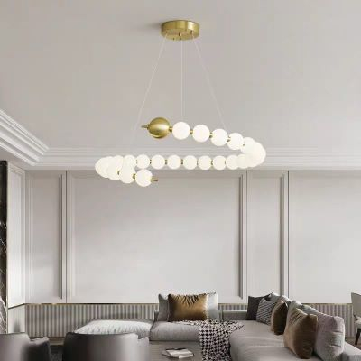 Oferte - Lustra led eleganta cu globuri Gold 60w