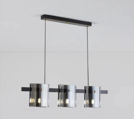 Lustra  Neagra - Lustra led gold/black