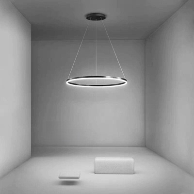 Lustra led neagra cu telecomanda 60/80cm [1]