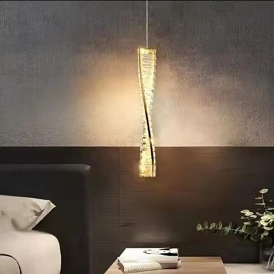 Lustra Receptie - Pendul led elegant 22w Gold/Alb