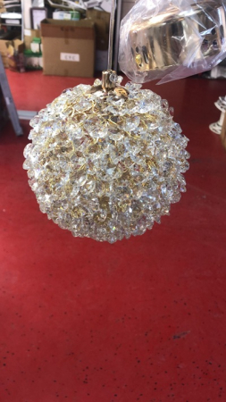 Lustra Aurie - lustre gold - Pendul led elegant Gold Cristale