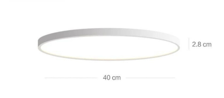 Plafoniera smart - Plafoniera led ultrasubtire alba/neagra  40/50 cm IP 44