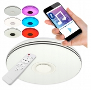 Plafoniera smart - Plafoniera smart cu boxa, aplicatie, telecomanda si RGBW 72W