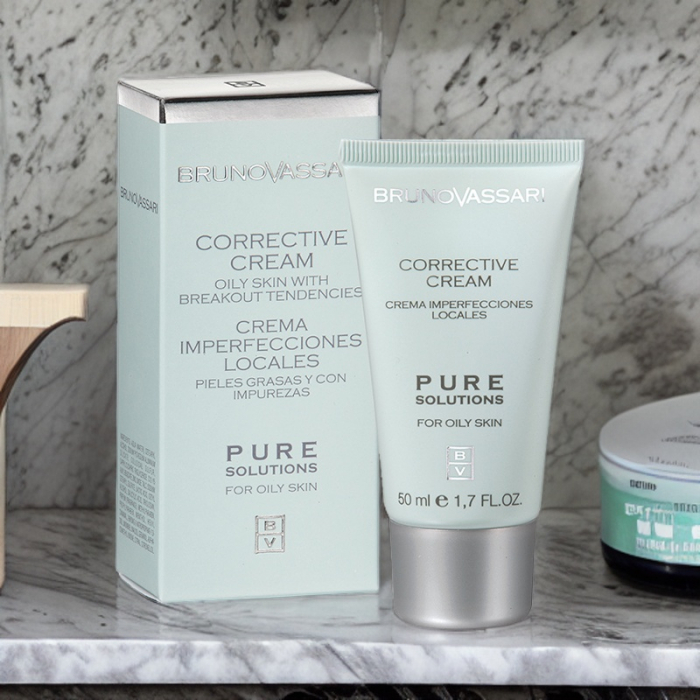 Tratament Localizat Pentru Ten Gras/Uleios cu Imperfectiuni 50ml - Corrective Cream Pure Solution - Bruno Vassari [2]