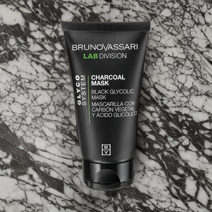 Masca cu carbune activ si acid glicolic 65g - Charcoal Mask - Bruno Vassari [3]