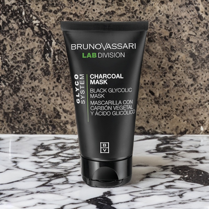 Masca cu carbune activ si acid glicolic 65g - Charcoal Mask - Bruno Vassari [2]