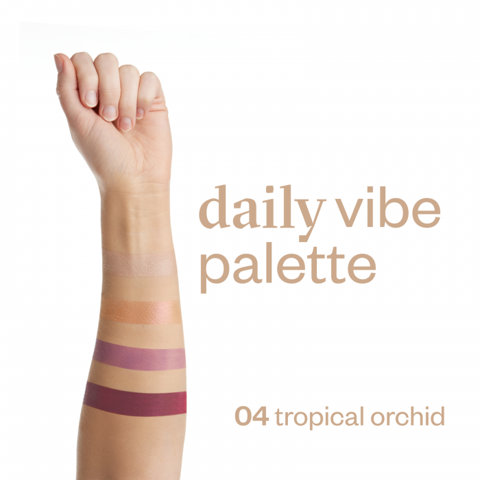 Paleta de farduri 4 nuante, Daily Vibe, nuanta Tropical Orchid 04 - 5,5g [8]