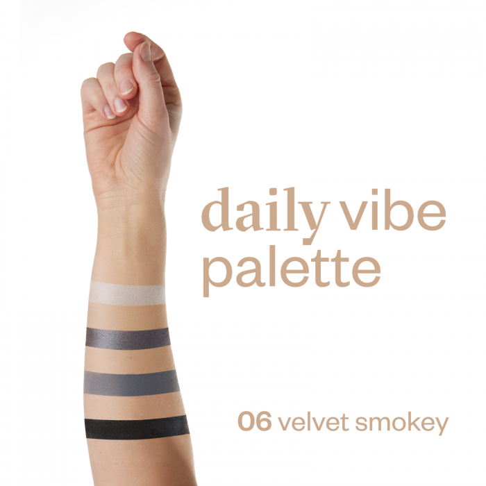 Paleta de farduri 4 nuante, Daily Vibe, nuanta Velvet Smokey 06 - 5,5g [8]