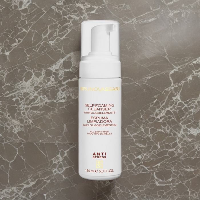 Spuma de Curatare Anti-Stres cu Oligoelemente 150ml - Self Foaming Cleanser - Bruno Vassari [2]