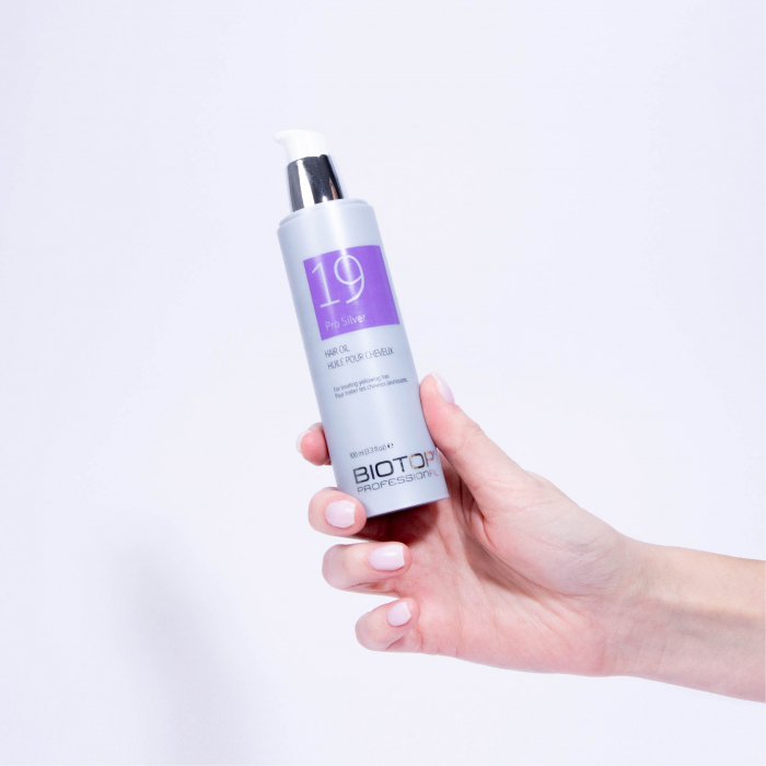 Ulei pentru parul blond si tratat chimic, 19 Pro Silver Oil 100ml [2]