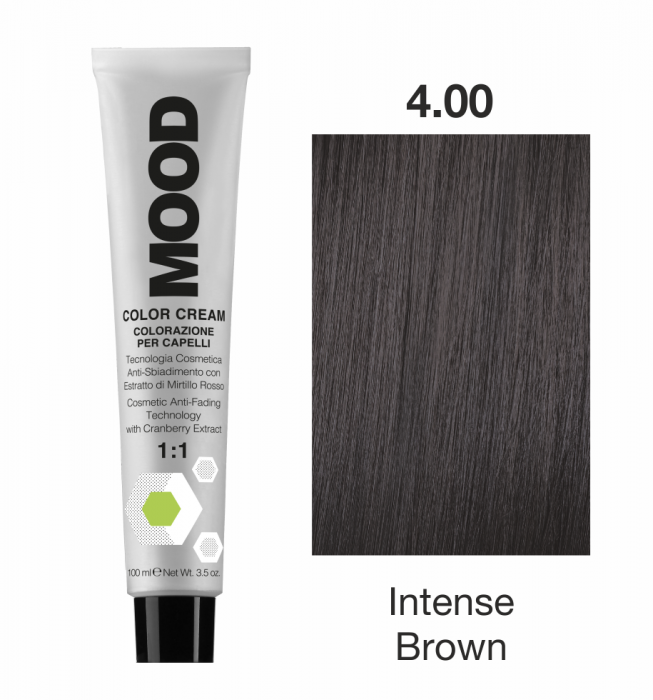 Vopsea Permanenta nr 4.00 Intense Brown 100ml-Color Cream-Mood [3]