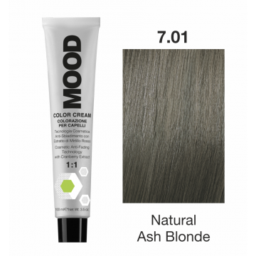 Vopsea Permanenta nr 7.01 Natural Ash Blonde 100ml-Color Cream-Mood [2]