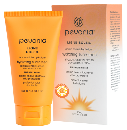 Protectie solara - Crema hidratanta cu protectie solara SPF40 150ml - Hydrating Sunscreen Broad Spectrum SPF40 - PEVONIA