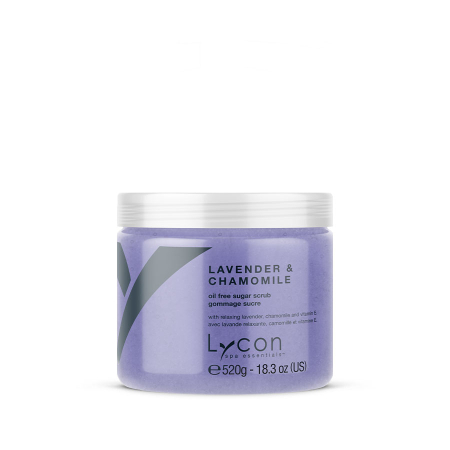 Toate produsele - Exfoliant din zahar fara ulei, Sugar scrub Relaxing Lavander and Chamomile - 520g