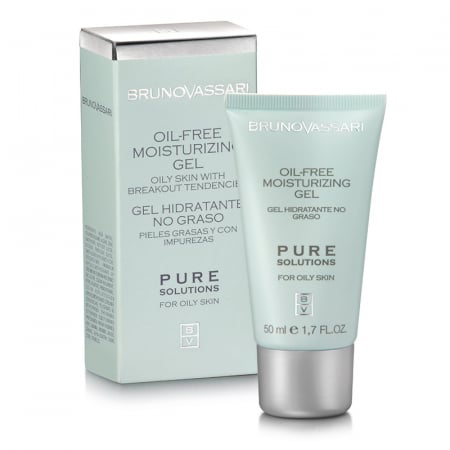 Cosmetice Faciale - Crema tratament pentru tenul gras 50ml - Oil Free Moisturizing Gel Pure Solution - Bruno Vassari