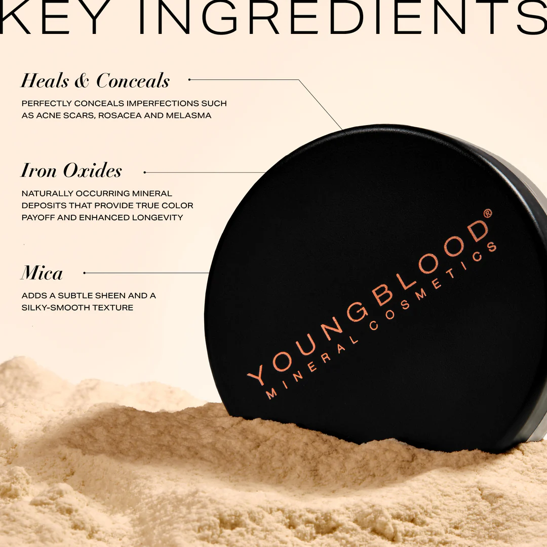 Natural Loose Mineral Foundation, Fond de ten mineral - 12g [4]