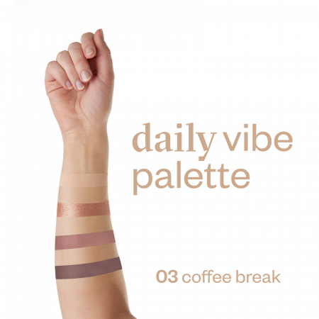 Paleta de farduri 4 nuante, Daily Vibe, nuanta Coffee Break 03 - 5,5g [8]