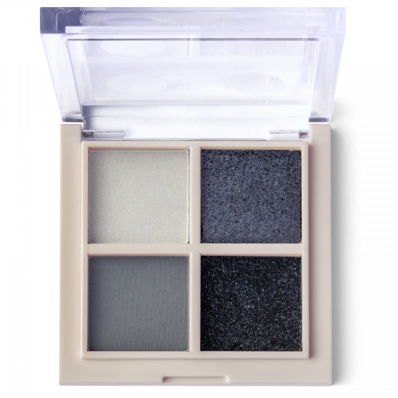 Palete Profesionale de Machiaj - Paleta de farduri 4 nuante, Daily Vibe, nuanta Velvet Smokey 06 - 5,5g