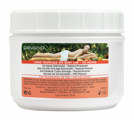 Oferte Promotionale - Peeling Corporal cu Papaya Si Ananas 1000mg -De-Aging Saltmousse Papaya-Pineapple - Pevonia