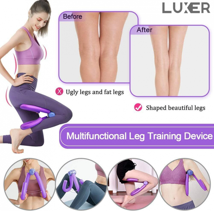 Aparat Fitness Multifunctional Pentru Tonifiere Musculara, Universal, Mov, Luxer, dispozitiv tonifiere musculara pentru muschi abdominali, fese, coapse, combatere celulita, pentru femei decathlon intersport ieftin luxer [3]