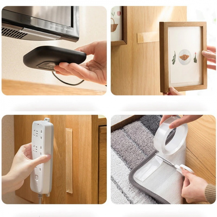 Banda Acrilica Dublu-Adeziva Luxer, Utilizare Universala, Double-Side Adhesive, 500x2 cm banda dublu adeziva impermeabila pentru rosturi gresie faianta chiuveta hidroizolanta ieftina transparenta dedeman hornbach luxer [2]