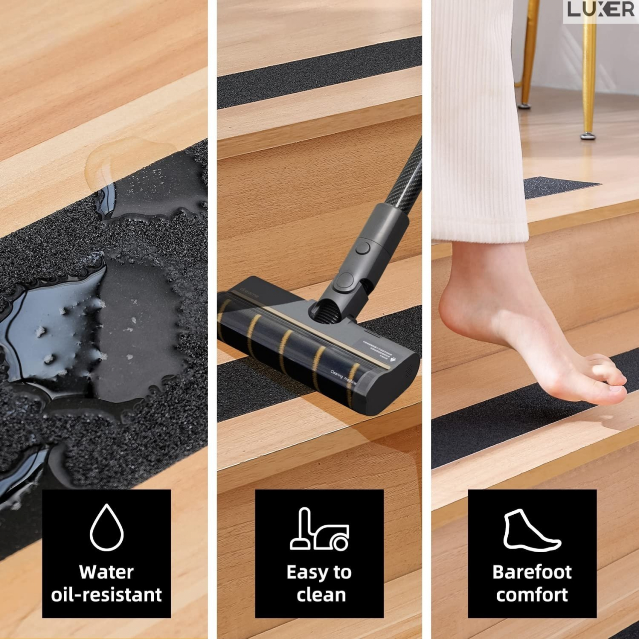 Banda Adeziva Antiderapanta pentru Scari/Trepte Interior/Exterior, Multisuprafete, Rezistenta la Apa, Lungime 5 m, Latime 5 cm, Negru, Luxer, Banda Adeziva Antiderapanta Aderenta Sporita, entru Suprafete Umede, Negru, Luxer Dedeman Leroy Merlin Emag Bilka Luxer [9]