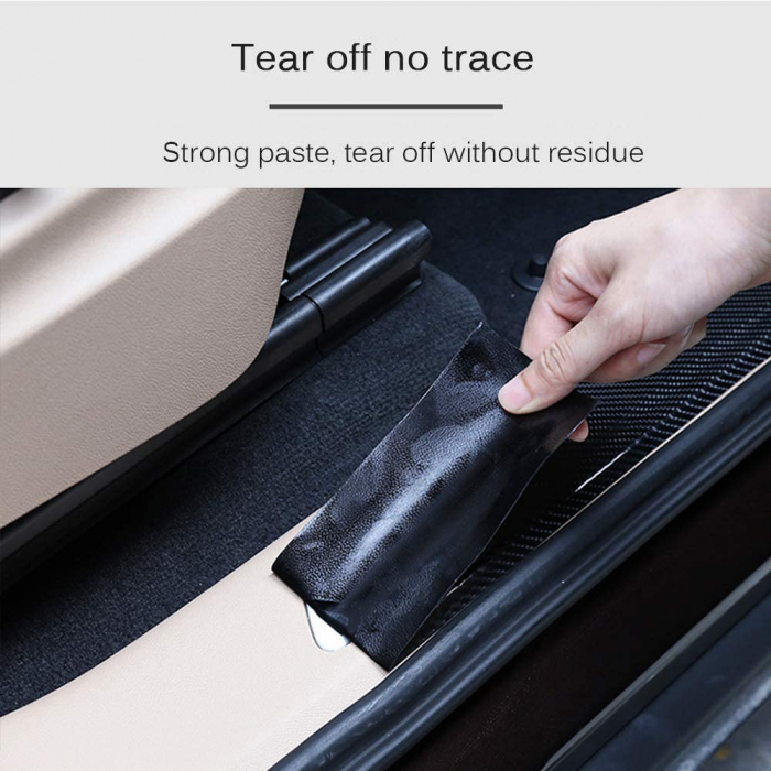 Banda Adeziva Fibra de Carbon pentru Protectie Auto Anti-Zgarieturi, Luxer, 300x7 cm, banda fibra de carbon fibra de sticla dedeman pentru protectie auto bord componente zgariate ieftina emag luxer [8]