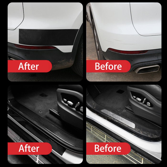 Banda Adeziva Fibra de Carbon pentru Protectie Auto Anti-Zgarieturi, Luxer, 300x7 cm, banda fibra de carbon fibra de sticla dedeman pentru protectie auto bord componente zgariate ieftina emag luxer [3]