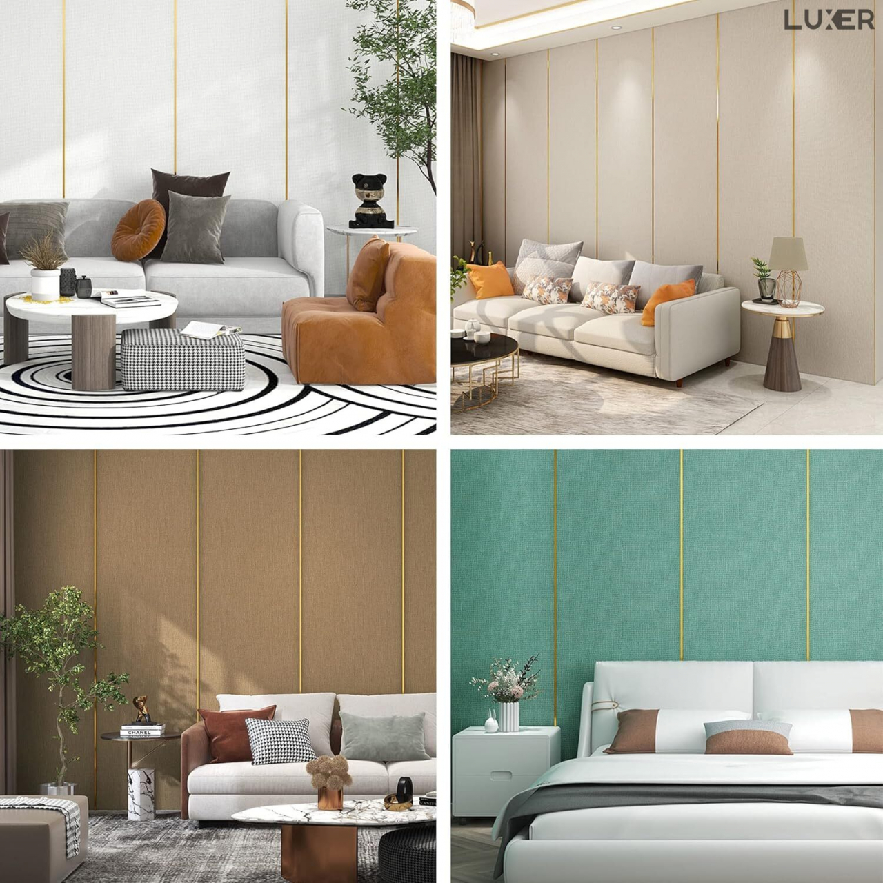 Banda Decorativa Autoadeziva, 1.1 cm x 5 m, pentru Pereti, Mobilier, Decoratiuni Auto si Interioare, Rezistenta la Apa, Durabila, Usor de Aplicat, Gold, Luxer, Banda adeziva decorativa de lipit pentru perete aurie tip platbanda / bordura prete, ornamentala luxer [6]