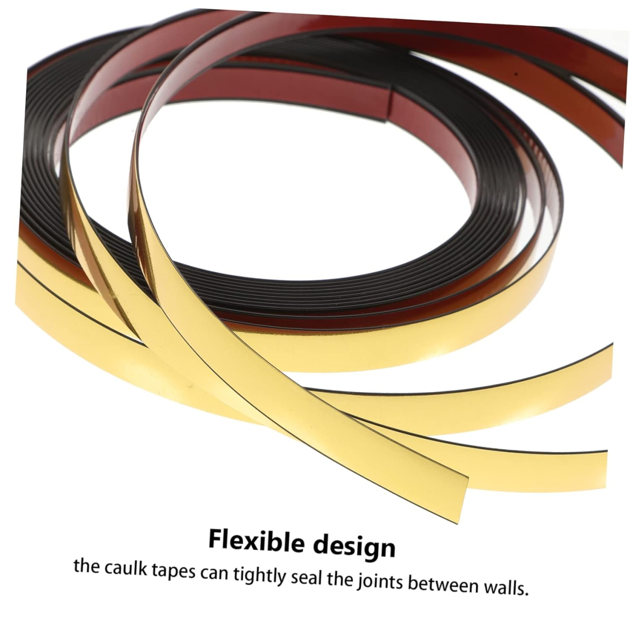 Banda Decorativa Autoadeziva, 1.1 cm x 5 m, pentru Pereti, Mobilier, Decoratiuni Auto si Interioare, Rezistenta la Apa, Durabila, Usor de Aplicat, Gold, Luxer, Banda adeziva decorativa de lipit pentru perete aurie tip platbanda / bordura prete, ornamentala luxer [11]