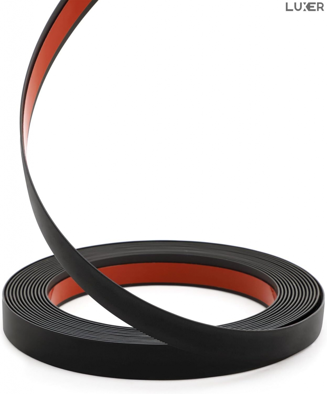 Banda Decorativa Autoadeziva, 1.1 cm x 5 m, pentru Pereti, Mobilier, Decoratiuni Auto si Interioare, Rezistenta la Apa, Durabila, Usor de Aplicat, Gold, Luxer, Banda adeziva decorativa de lipit pentru perete negru tip platbanda / bordura prete, ornamentala luxer [3]