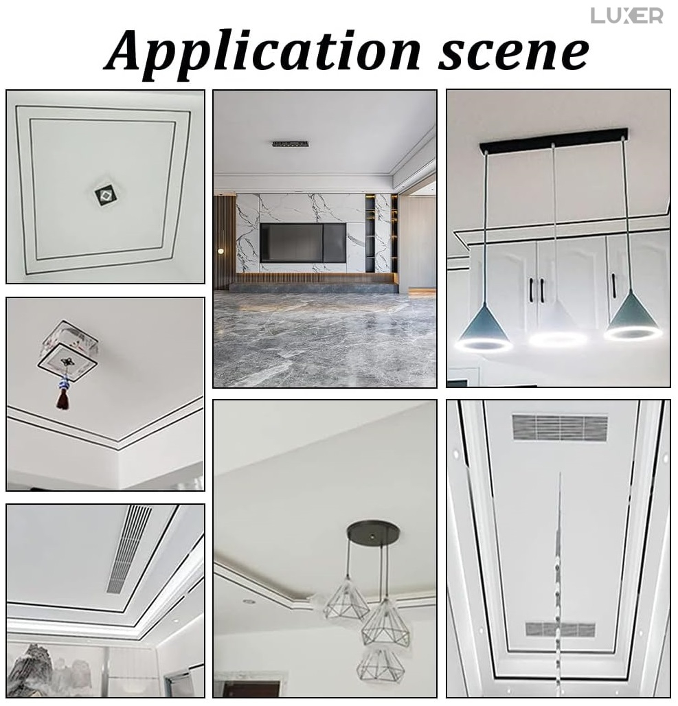 Bandă decorativă autoadezivă Luxer cu efect de oglindă neagra, lungime 5 metri, lățime 1.5 cm, material reflectorizant premium, ideală pentru decoruri interioare, mobilier și rame. [6]