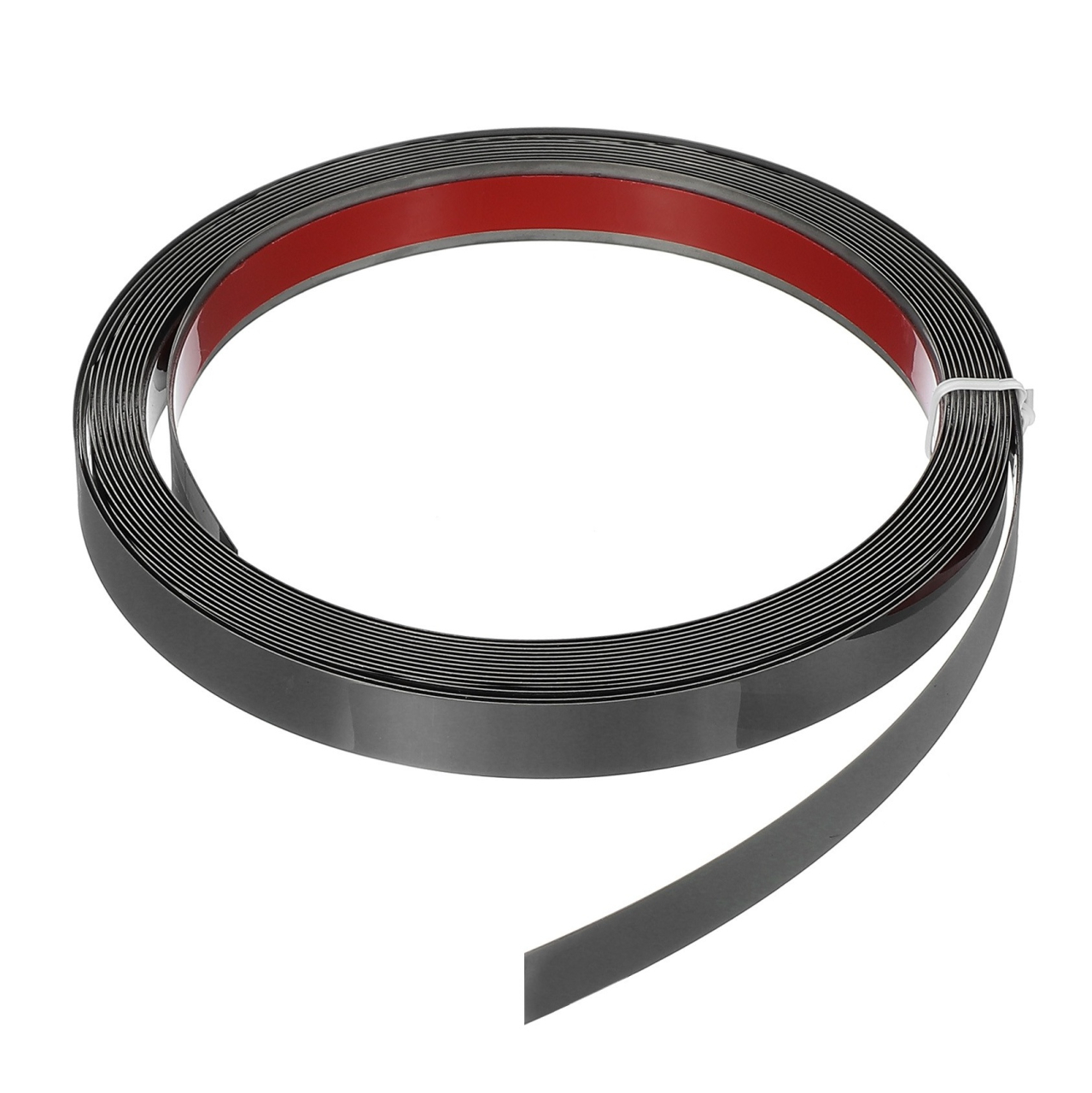 Bandă decorativă autoadezivă Luxer cu efect de oglindă neagra, lungime 5 metri, lățime 1.5 cm, material reflectorizant premium, ideală pentru decoruri interioare, mobilier și rame. [1]