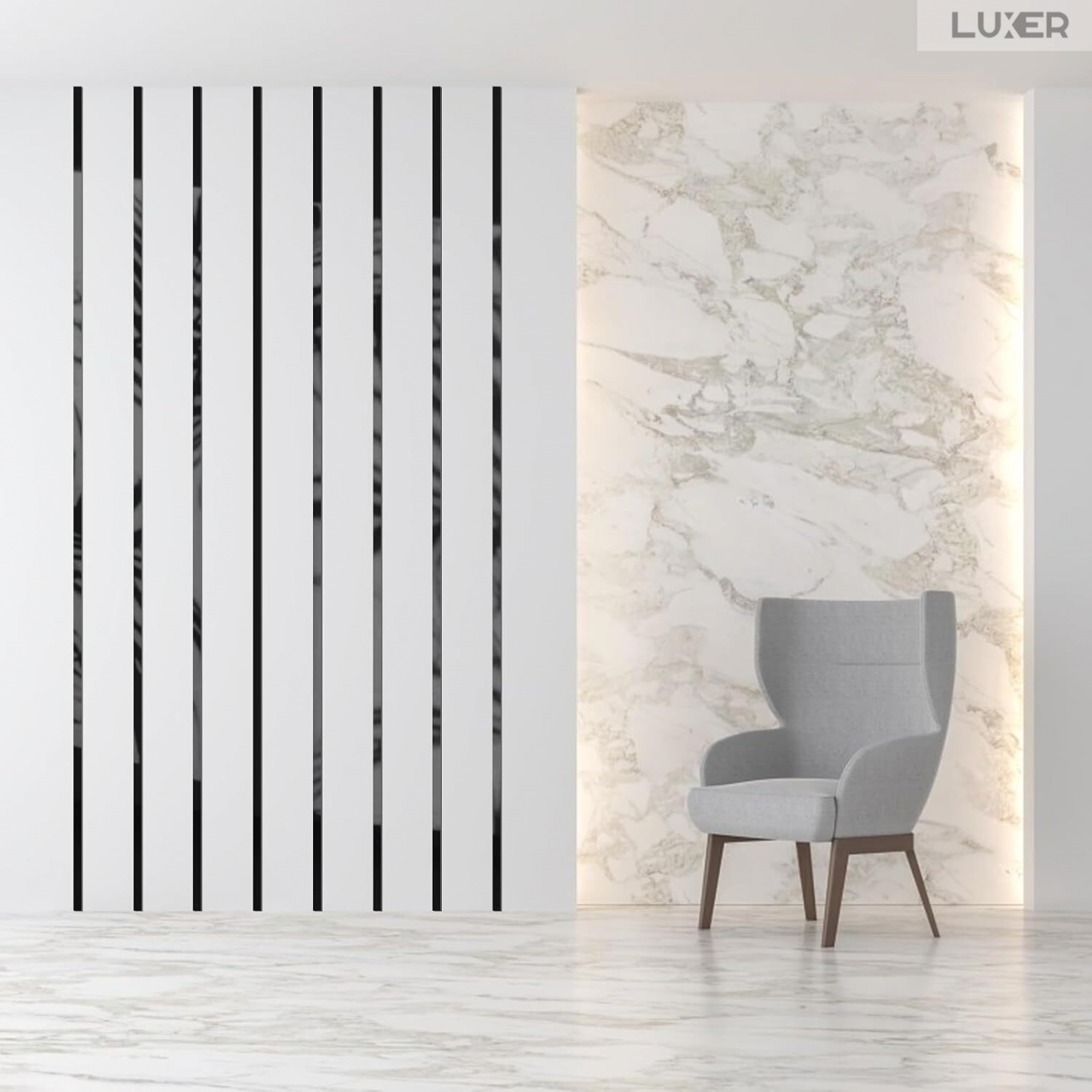 Banda Decorativa Autoadeziva Pentru Perete Cu Efect de Oglinda Luxer, Lungime 500 cm, Latime 1 cm, Metal Black, Banda Adeziva Metalica Pentru Mobila/Usi/Ferestre pentru Decor Dedeman Leroy Merlin Emag Gresie/Faianta Luxer [2]