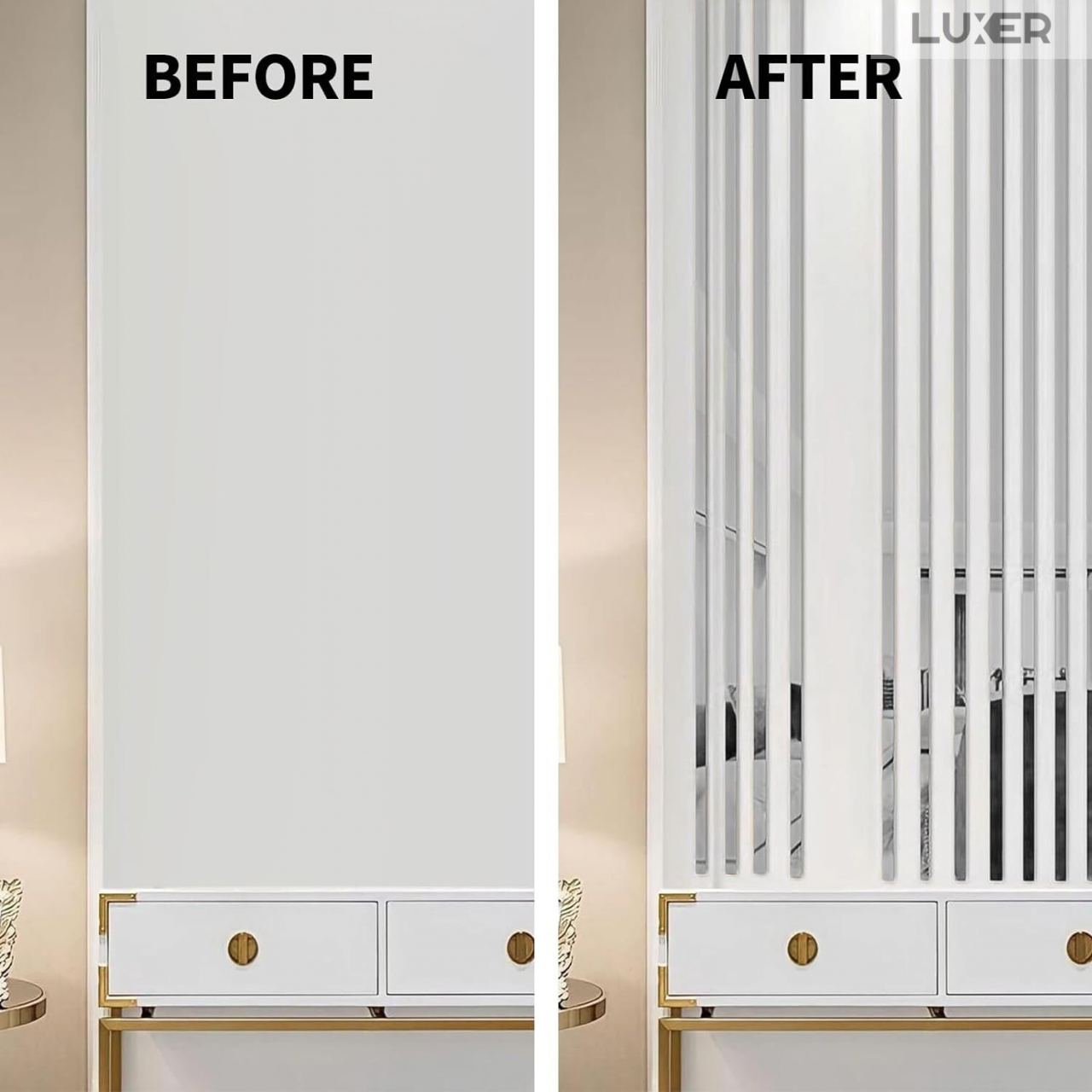 Banda Decorativa Autoadeziva Pentru Perete Cu Efect de Oglinda Luxer, Lungime 500 cm, Latime 2 cm, Silver, Banda Adeziva Metalica Pentru Mobila/Usi/Ferestre pentru Decor Dedeman Leroy Merlin Emag Gresie/Faianta Luxer [6]