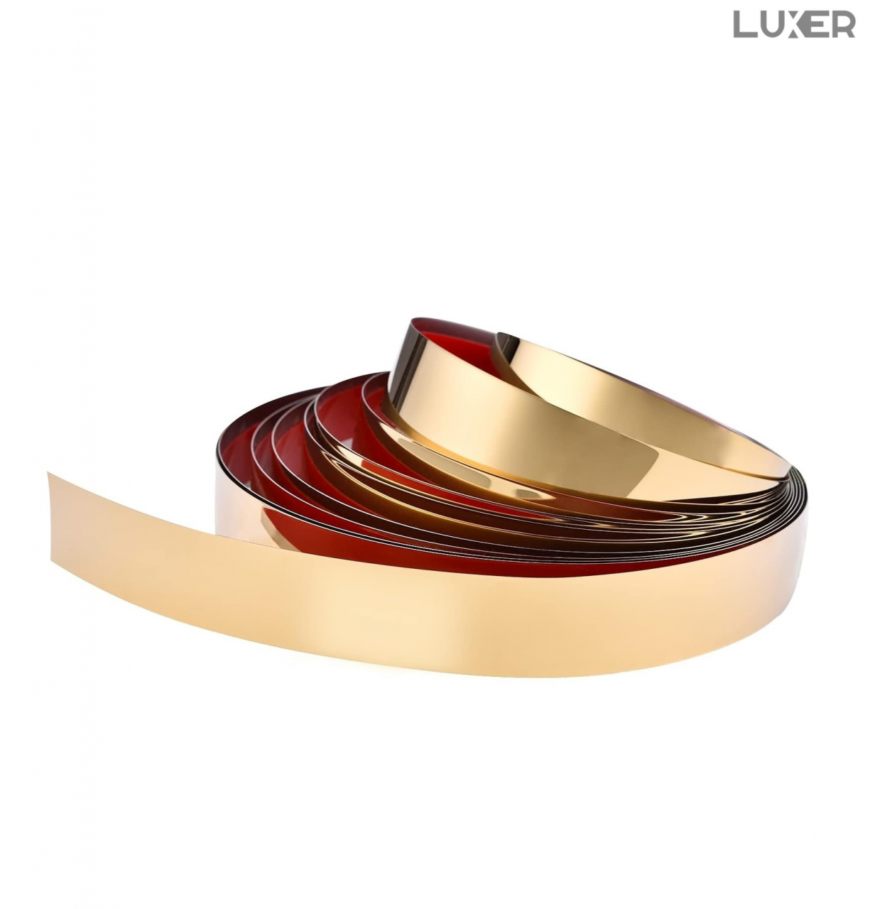 Banda Decorativa Autoadeziva Pentru Perete Cu Efect de Oglinda Luxer, Lungime 500 cm, Latime 2 cm, Gold, Banda Adeziva Metalica Pentru Mobila/Usi/Ferestre pentru Decor Dedeman Leroy Merlin Emag Gresie/Faianta Luxer [14]