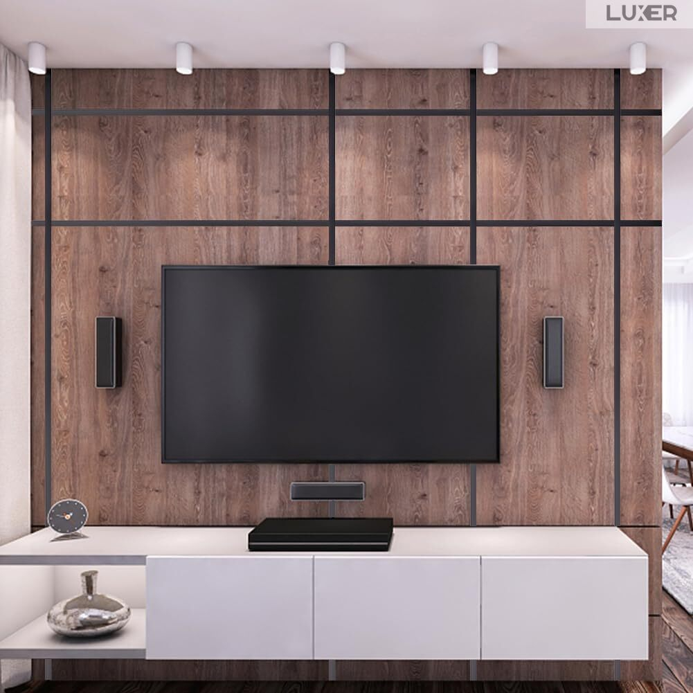 Banda Decorativa Autoadeziva Pentru Perete Cu Efect de Oglinda Luxer, Lungime 500 cm, Latime 3 cm, Metal Black, Banda Adeziva Metalica Pentru Mobila/Usi/Ferestre pentru Decor Dedeman Leroy Merlin Emag Gresie/Faianta Luxer [8]