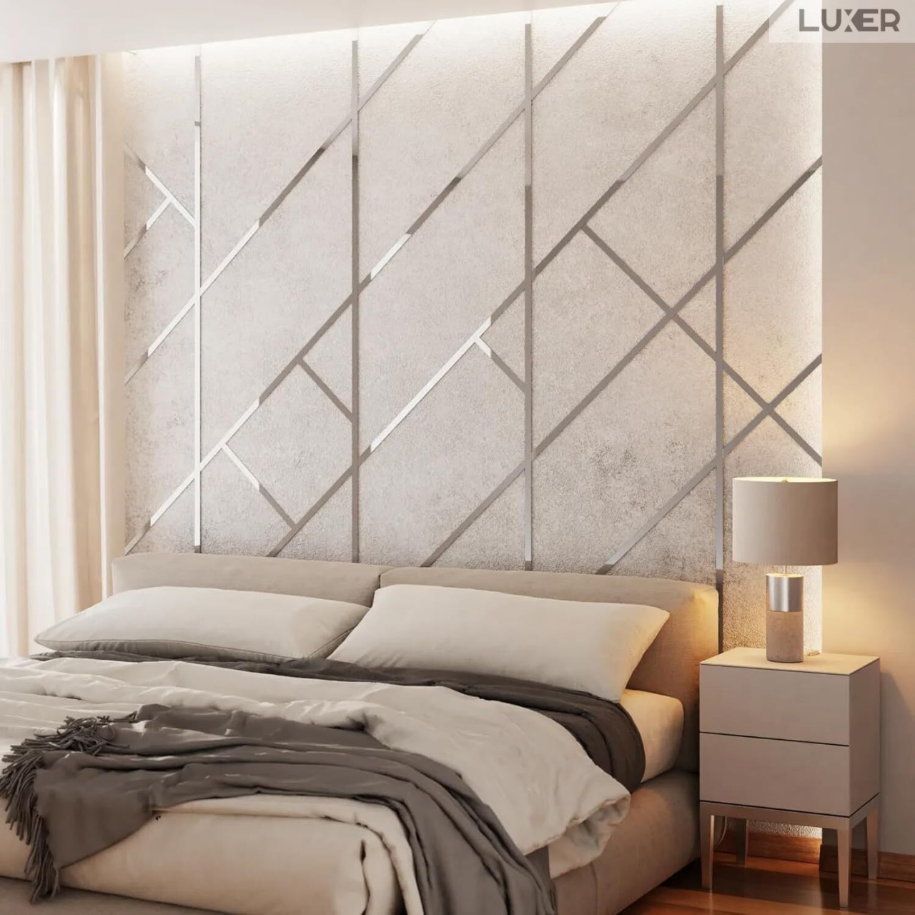 Banda Decorativa Autoadeziva Pentru Perete Cu Efect de Oglinda Luxer, Lungime 500 cm, Latime 3 cm, Silver, Banda Adeziva Metalica Pentru Mobila/Usi/Ferestre pentru Decor Dedeman Leroy Merlin Emag Gresie/Faianta Luxer [9]