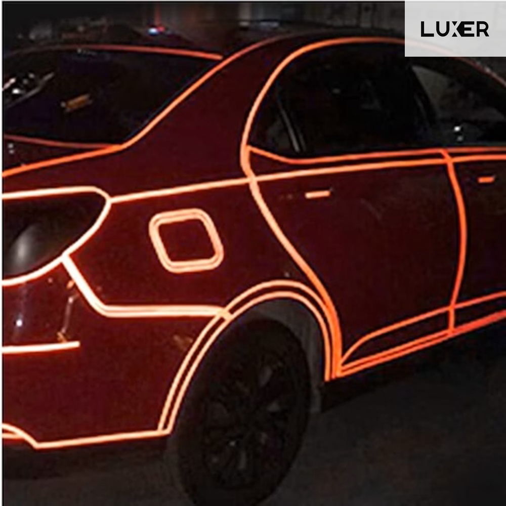 Banda Reflectorizanta Autoadeziva Pentru Bicicleta, Motocicleta, Masina, Scari sau Alte Suprafete, Model Hexagonal, Dimensiuni 800x1 cm, Rosu, Luxer [11]
