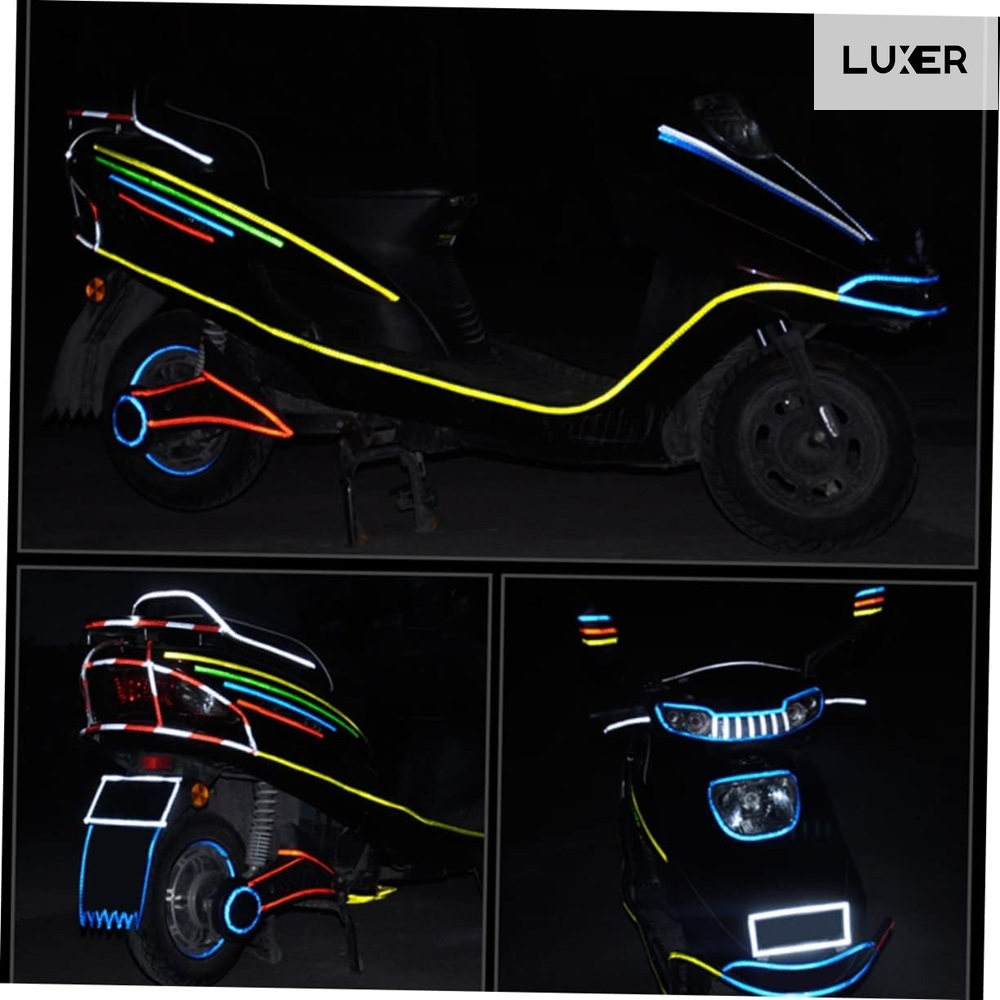 Banda Reflectorizanta Autoadeziva Pentru Bicicleta, Motocicleta, Masina, Scari sau Alte Suprafete, Model Hexagonal, Dimensiuni 800x1 cm, Verde, Luxer [12]