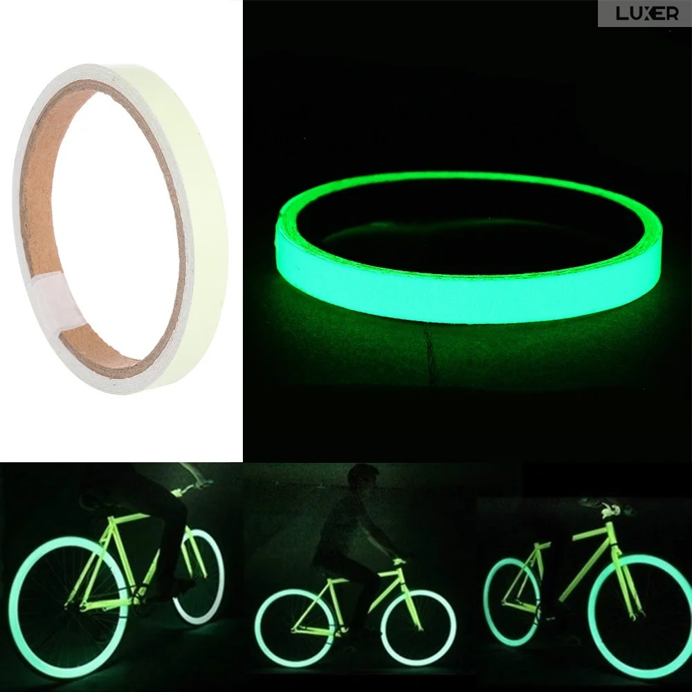 Banda Reflectorizanta Autoadeziva Pentru Bicicleta, Motocicleta, Masina, Scari sau Alte Suprafete, Model Hexagonal, Dimensiuni 800x1 cm, Verde Neon, Luxer [2]