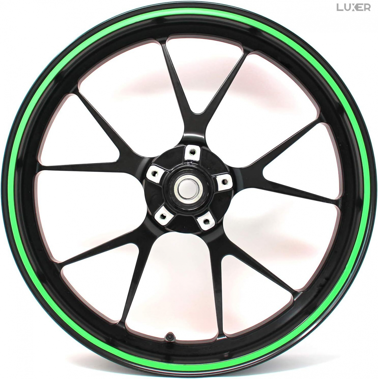 Banda Reflectorizanta Autoadeziva Pentru Bicicleta, Motocicleta, Masina, Scari sau Alte Suprafete, Model Hexagonal, Dimensiuni 800x1 cm, Verde Neon, Luxer [4]